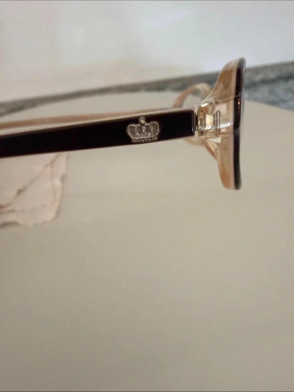 Juicy Couture Black and light pink prescription glasses with Pink Case